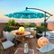 Edge Collections - SolarPowered Patio Umbrella with LED Lights - 1 Piece